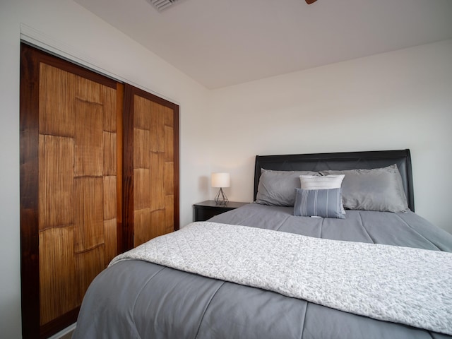 bedroom featuring a closet