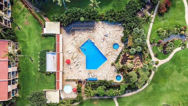 birds eye view of property