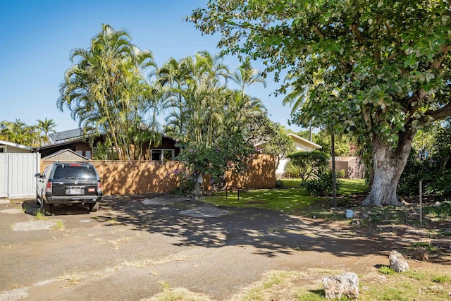 view of obstructed view of property