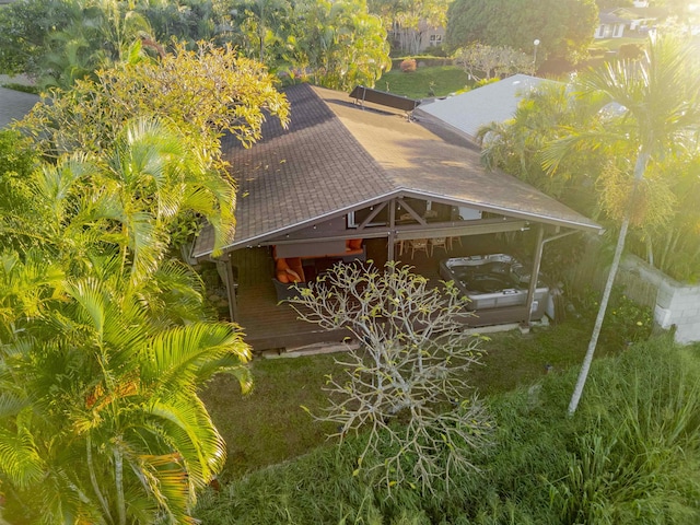 exterior space featuring a yard