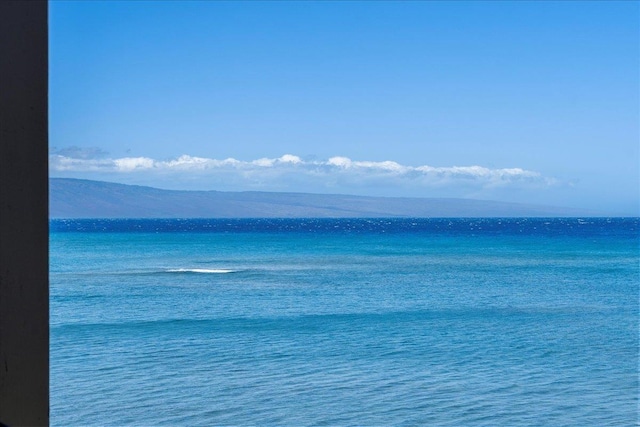 property view of water with a mountain view