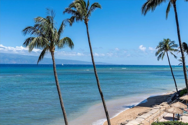 water view with a beach view