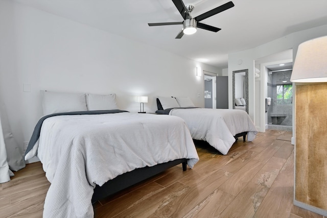 2575 S Kihei Rd Unit P-104, Kihei, HI 96753 - bedroom featuring light wood-style floors and ceiling fan