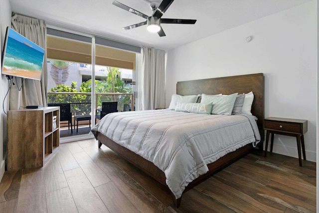 2575 S Kihei Rd Unit P-104, Kihei, HI 96753 - bedroom featuring hardwood / wood-style floors and ceiling fan