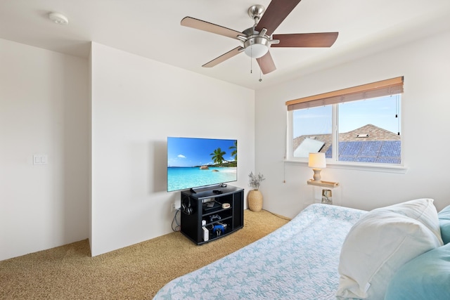 124 Kapela Pl, Kahului, HI 96732 - carpeted bedroom featuring ceiling fan