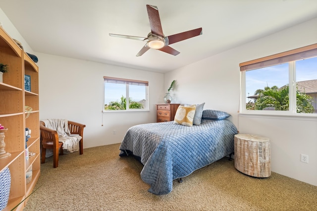 124 Kapela Pl, Kahului, HI 96732 - bedroom with ceiling fan and carpet