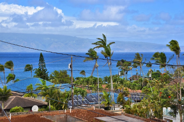 water view featuring a mountain view