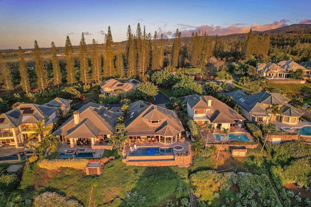 104 Woodrose Pl, Lahaina, HI 96761 - aerial view at dusk with a residential view