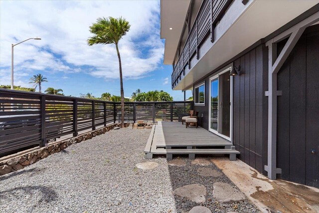 139 Mehani Pl, Kihei, HI 96753 - view of patio / terrace featuring a wooden deck and fence