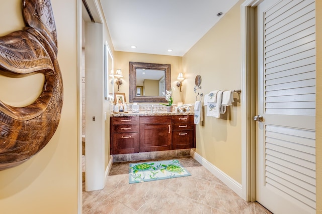 bathroom featuring vanity