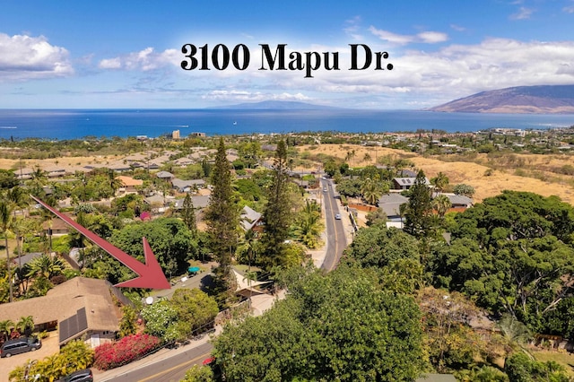 3100 Mapu Pl, Kihei, HI 96753 - aerial view of a water and mountain view