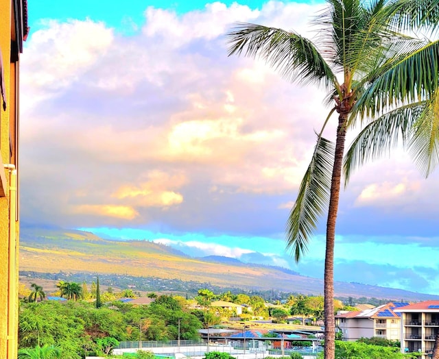 water view featuring a mountain view