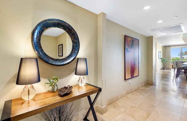 130 Kai Malina Pkwy Unit Nr202, Lahaina, HI 96761 - corridor with baseboards and recessed lighting