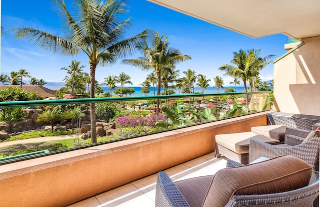 130 Kai Malina Pkwy Unit Nr202, Lahaina, HI 96761 - balcony featuring a water view