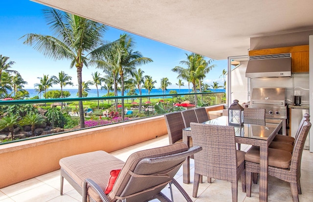 130 Kai Malina Pkwy Unit Nr202, Lahaina, HI 96761 - balcony with a water view and grilling area