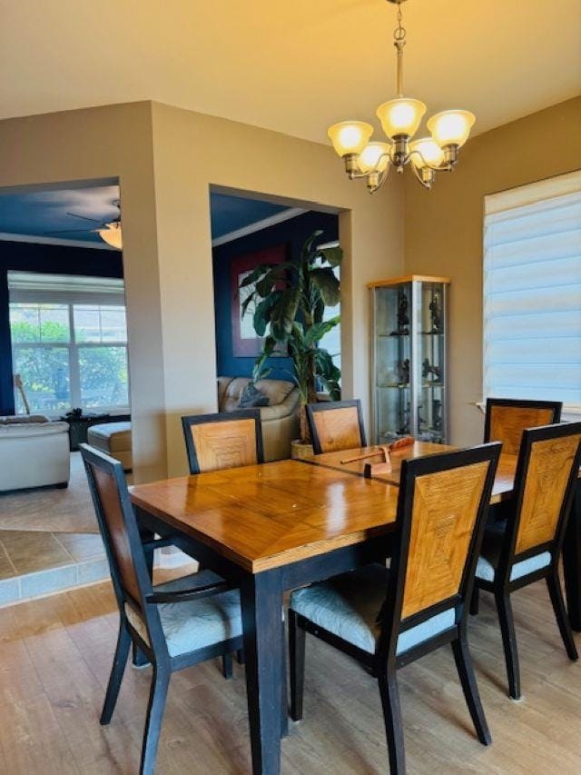 160 Kinohi Loa Loop, Wailuku, HI 96793 - dining space with a chandelier and light wood-style floors