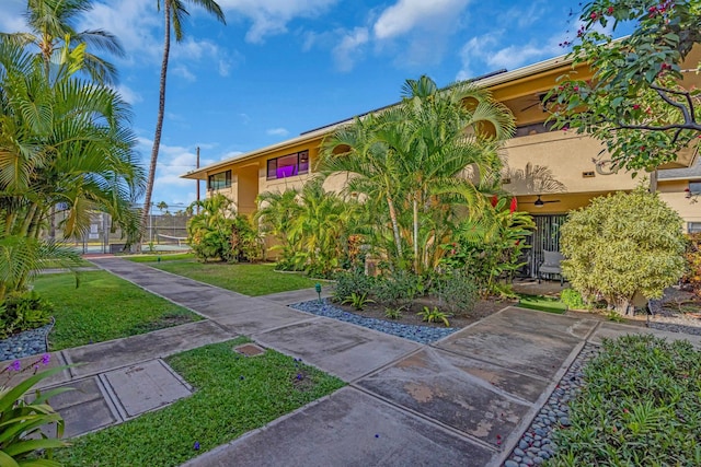 surrounding community with a lawn
