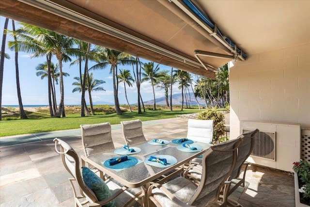 view of patio with ac unit