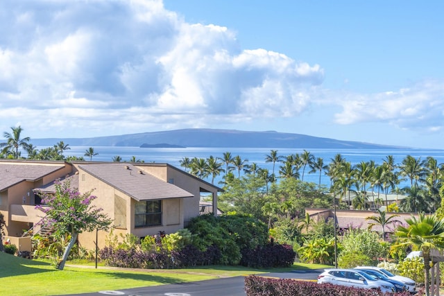 property view of water with a mountain view