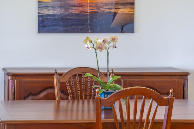 view of dining room