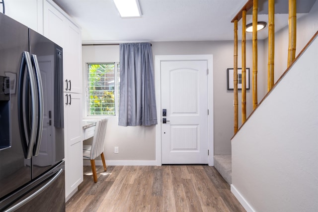 interior space with wood-type flooring