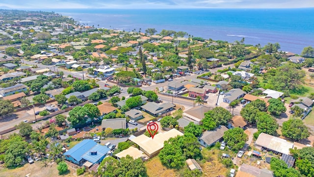 317 Kenolio Rd, Kihei, HI 96753 - birds eye view of property with a residential view and a water view