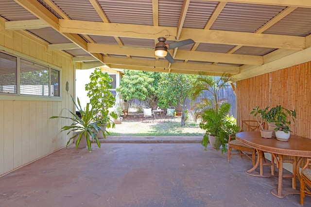 317 Kenolio Rd, Kihei, HI 96753 - view of patio / terrace featuring a ceiling fan and outdoor dining space