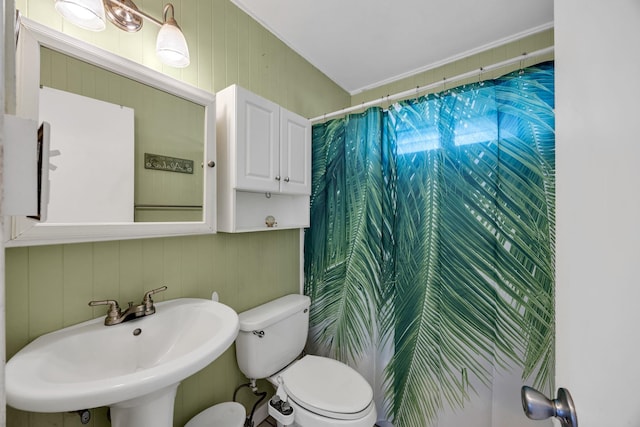 317 Kenolio Rd, Kihei, HI 96753 - bathroom featuring a sink, toilet, and curtained shower