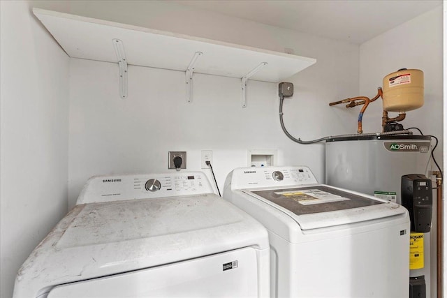 laundry room featuring washer and dryer