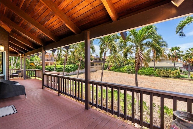 41 Pihaa St, Lahaina, HI 96761 - view of wooden deck