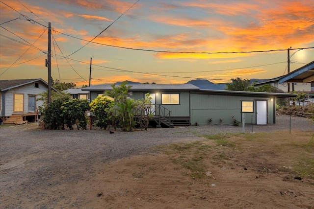 view of front of property