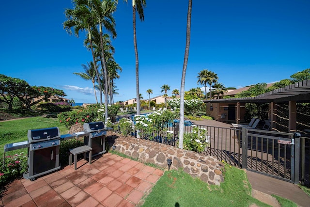 view of patio / terrace with grilling area