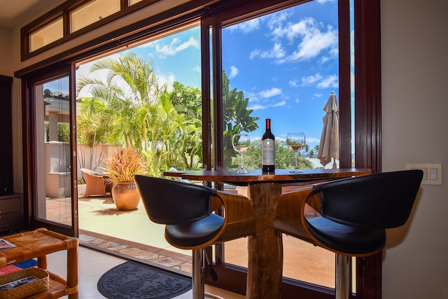 view of sunroom / solarium