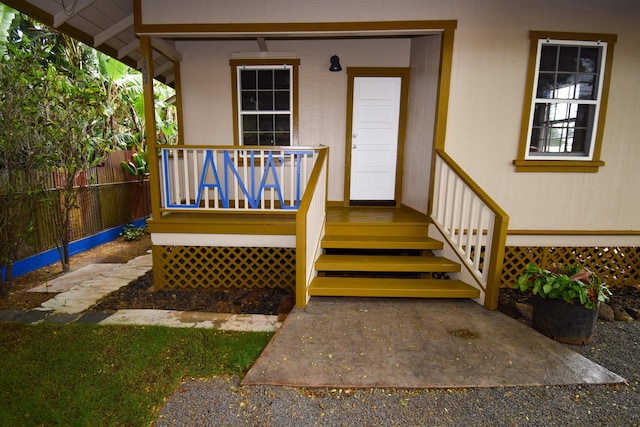 view of property entrance