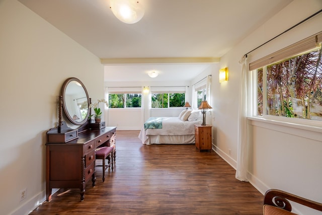 1220 W Kuiaha Rd, Haiku, HI 96708 - bedroom featuring dark wood-type flooring and baseboards
