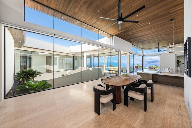 14 Halapa Pl, Kihei, HI 96753 - sunroom / solarium with wooden ceiling and expansive windows