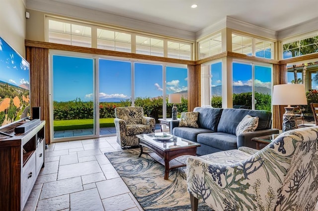 view of sunroom / solarium