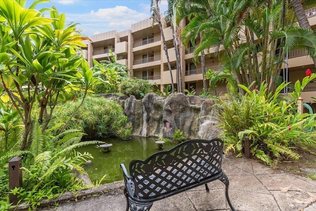 3615 Lower Honoapiilani Rd Unit 317, Lahaina, HI 96761 - surrounding community with a garden pond
