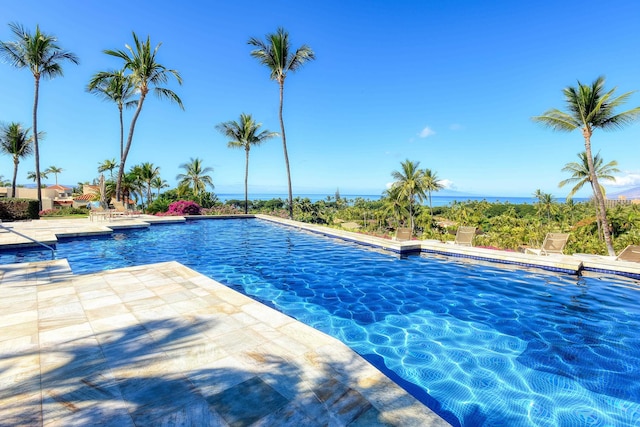 3150 Wailea Alanui Dr Unit 3807, Kihei, HI 96753 - pool featuring a patio and a water view