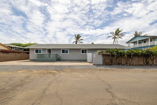 view of ranch-style home