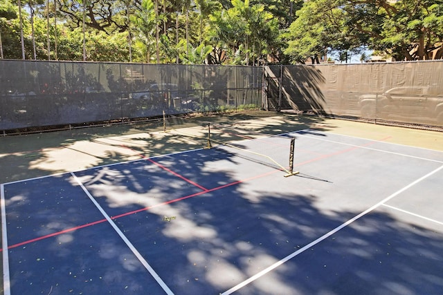 view of tennis court