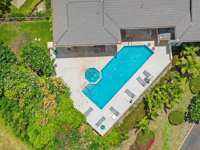 161 Wailea Ike Pl Unit D201, Kihei, HI 96753 - aerial view of property and surrounding area featuring a pool
