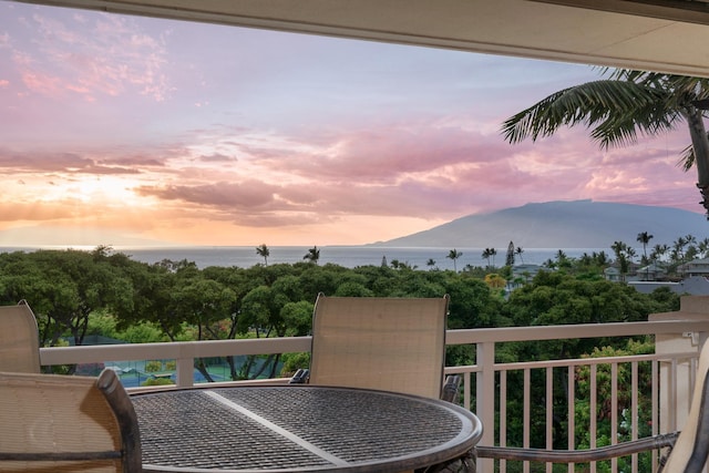 161 Wailea Ike Pl Unit D201, Kihei, HI 96753 - balcony featuring a mountain view