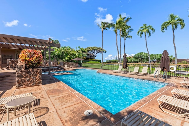 50 Puu Anoano St Unit 503, Lahaina, HI 96761 - community pool with a pergola and a patio