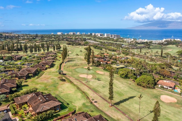 50 Puu Anoano St Unit 503, Lahaina, HI 96761 - aerial overview of property's location with a large body of water, a golf club, and nearby suburban area
