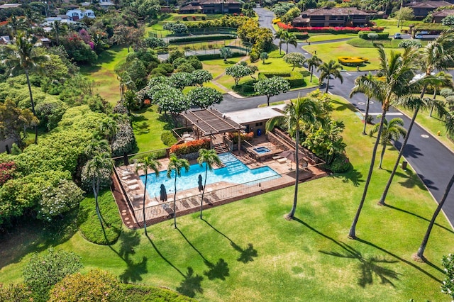 50 Puu Anoano St Unit 503, Lahaina, HI 96761 - aerial view of a pool