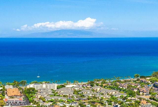 water view with a mountain view