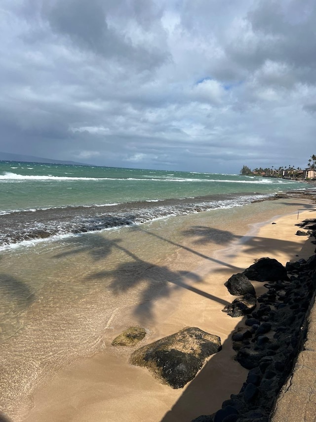 3559 Lower Honoapiilani Rd Unit 709, Lahaina, HI 96761 - property view of water with a beach view