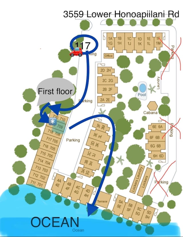 3559 Lower Honoapiilani Rd Unit 709, Lahaina, HI 96761 - map location