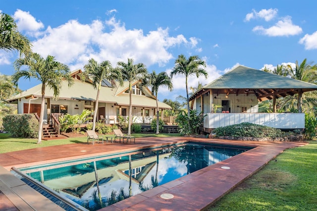 view of pool with a patio